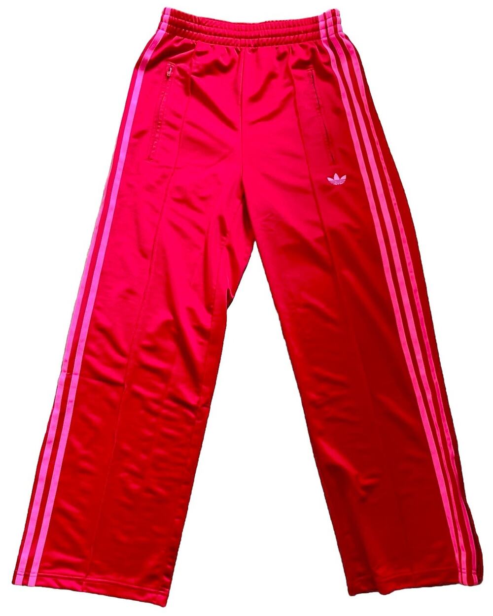 Adidas Adicolor Firebird Loose Track Pants Womens XS Red Pink 3 Stripe